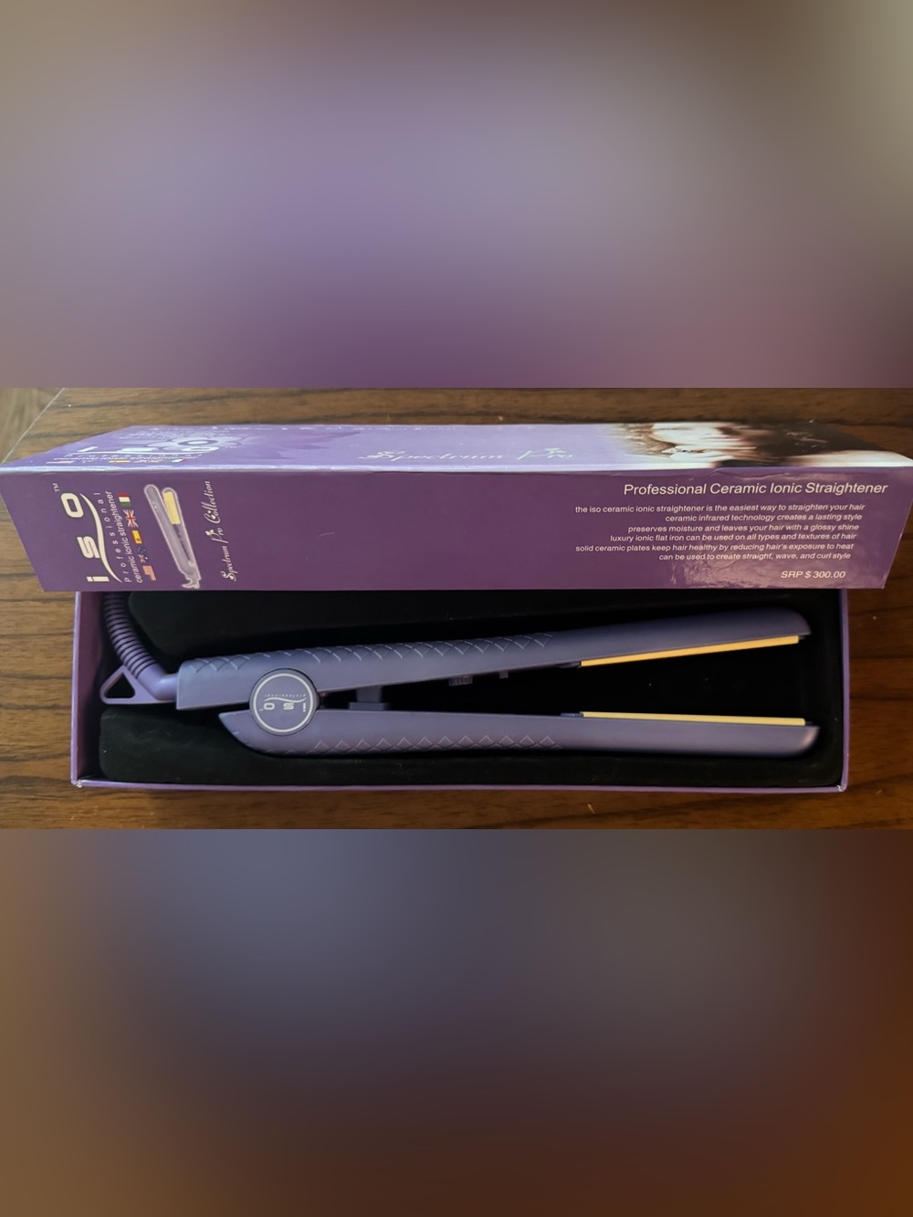 NEW ISO Professional Spectrum Pro Ceramic Hair Straightener (In Box)NBU